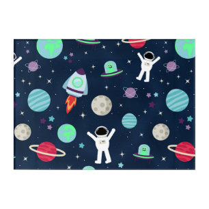 Space Pattern illustration Acrylic Print