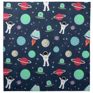 Space Pattern illustration Cloth Napkin