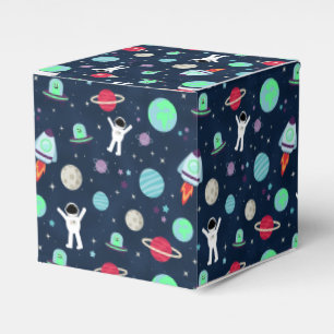 Space Pattern illustration Favor Boxes