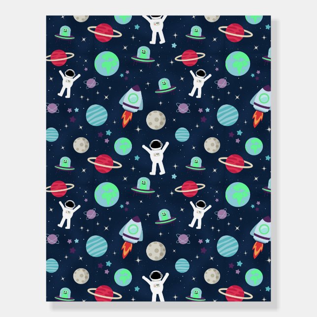Space Pattern illustration Foam Board (Front)