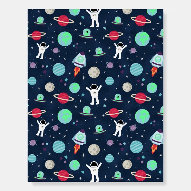 Space Pattern illustration Foam Board (Front)