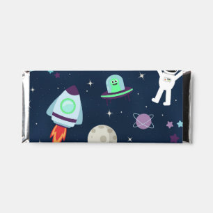 Space Pattern illustration Hershey Bar Favors