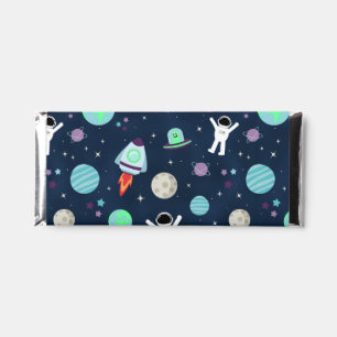 Space Pattern illustration Hershey Bar Favors