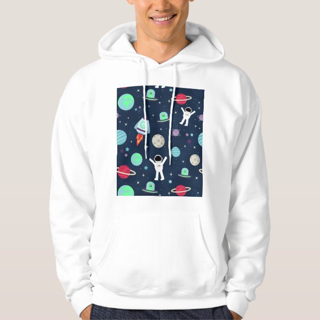 Space Pattern illustration Hoodie (Front)