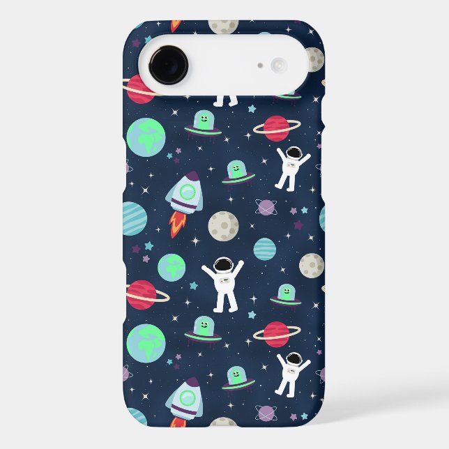 Space Pattern illustration iPhone Case (Back)