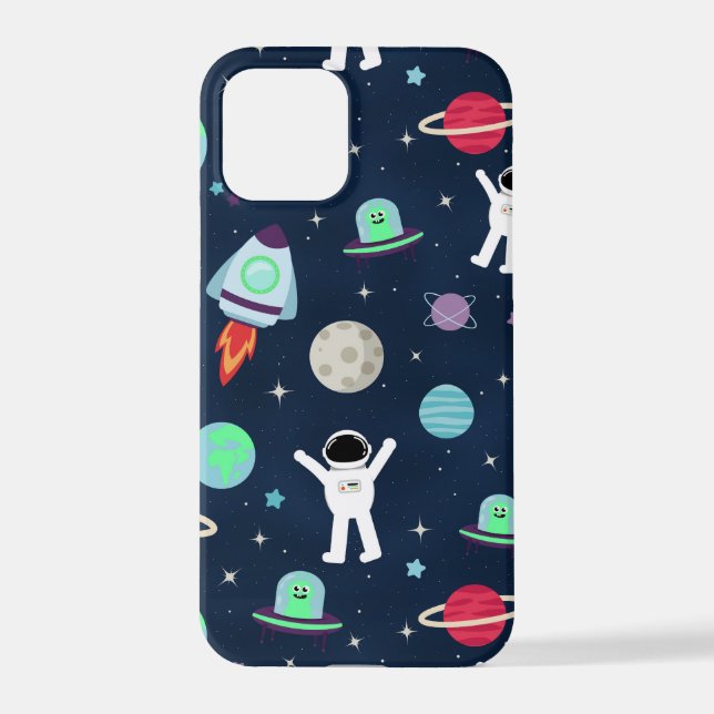 Space Pattern illustration iPhone Case (Back)