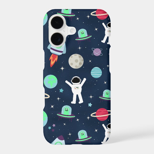 Space Pattern illustration iPhone Case (Back)