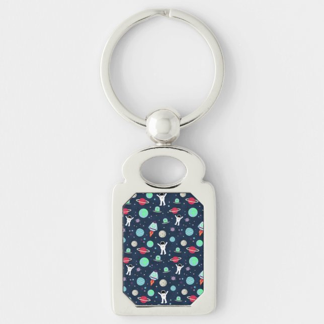 Space Pattern illustration Keychain (Front)