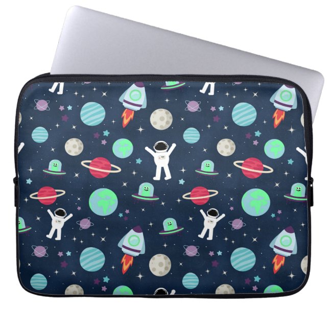 Space Pattern illustration Laptop Sleeve (Front)