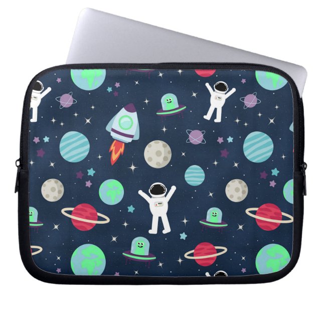 Space Pattern illustration Laptop Sleeve (Front)