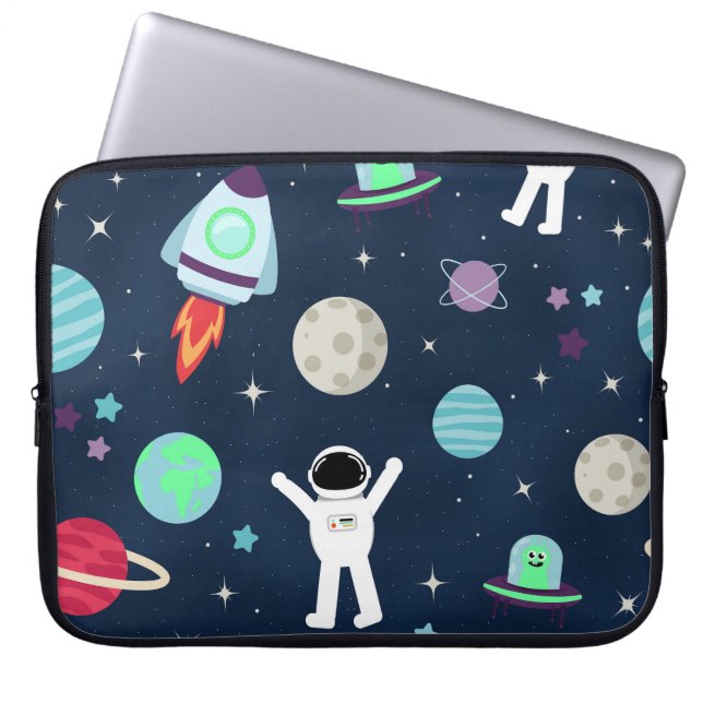 Space Pattern illustration Laptop Sleeve (Front)