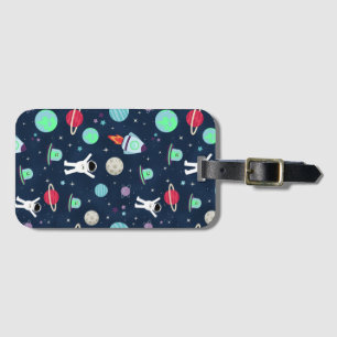 Space Pattern illustration Luggage Tag