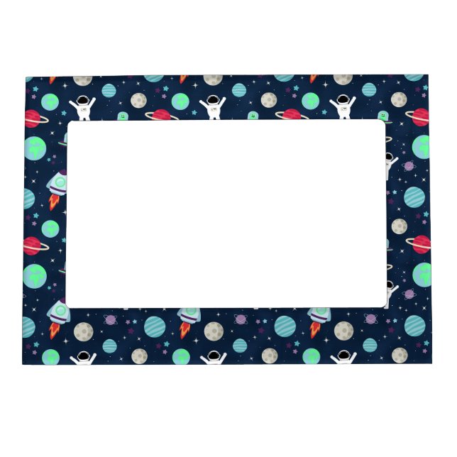 Space Pattern illustration Magnetic Frame (Front)
