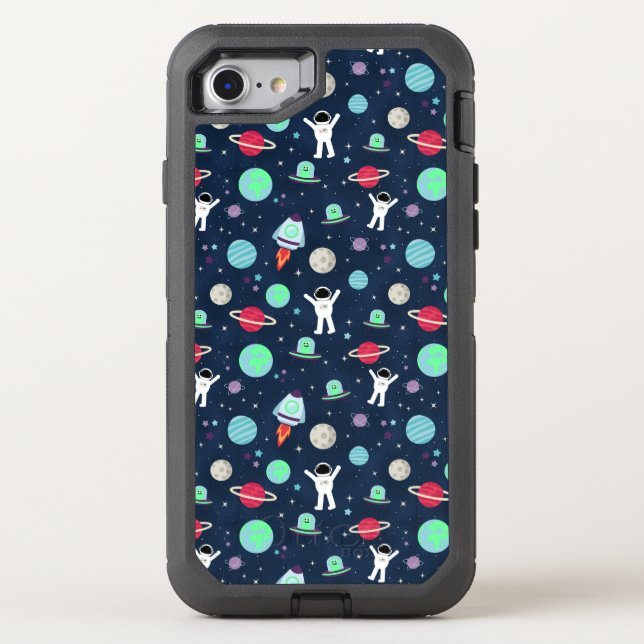 Space Pattern illustration Otterbox iPhone Case (Back)