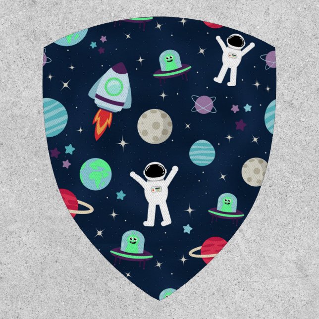 Space Pattern illustration Patch (Front)