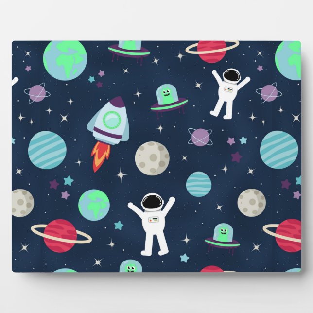 Space Pattern illustration Plaque (Front)