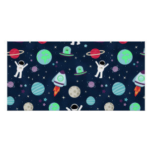 Space Pattern illustration Poster