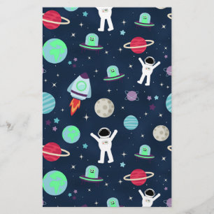 Space Pattern illustration Stationery