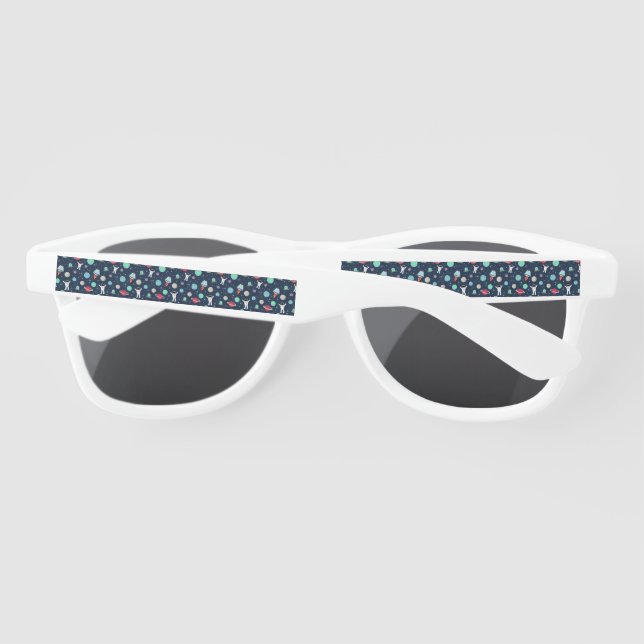 Space Pattern illustration Sunglasses (Back)