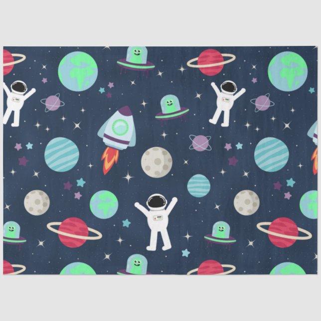 Space Pattern illustration Tissue Paper (Front)