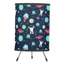 Space Pattern illustration Tripod Lamp