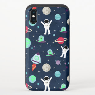 Space Pattern illustration iPhone X Slider Case