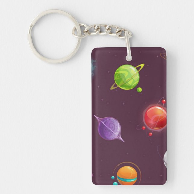 Space pattern keychain (Front)