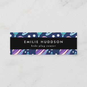 Space Pattern, Kids Play Center, Activity Center Mini Business Card