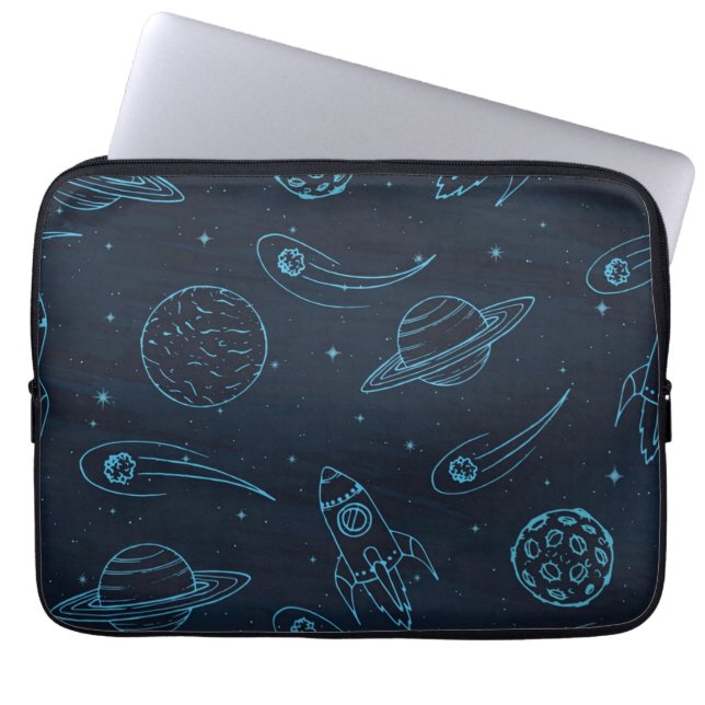 Space pattern laptop sleeve (Front)