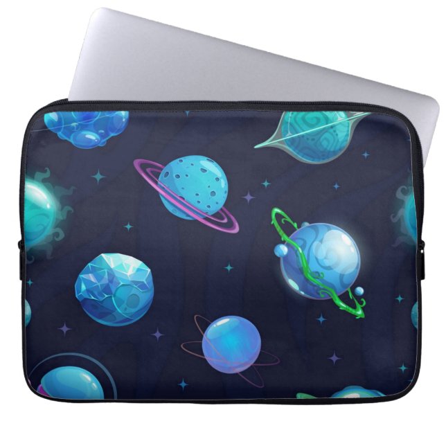 Space pattern laptop sleeve (Front)