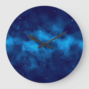 Space pattern large clock