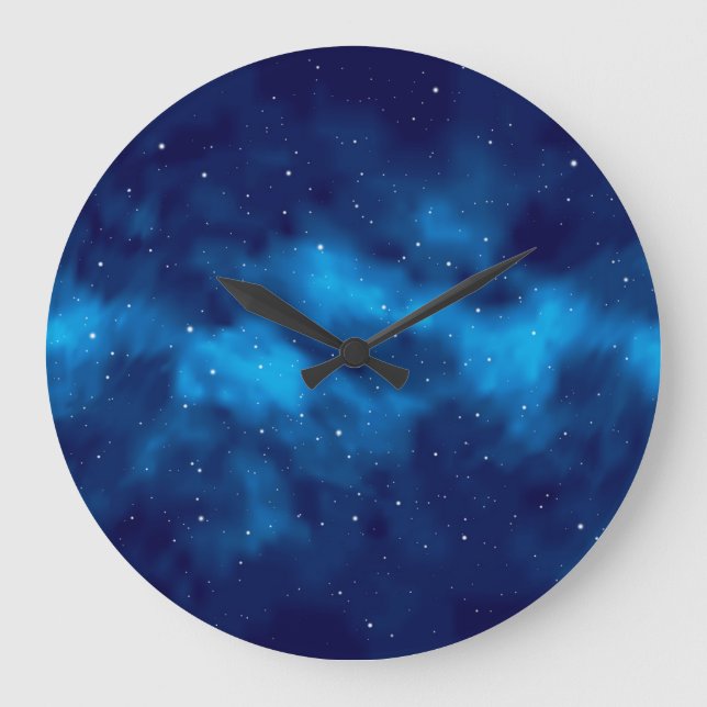 Space pattern large clock (Front)