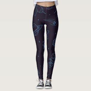 Space pattern leggings
