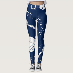 Space pattern leggings