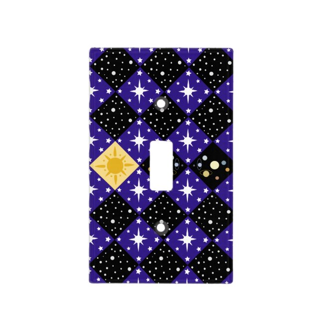 Space Pattern Light Switch Cover (Front)