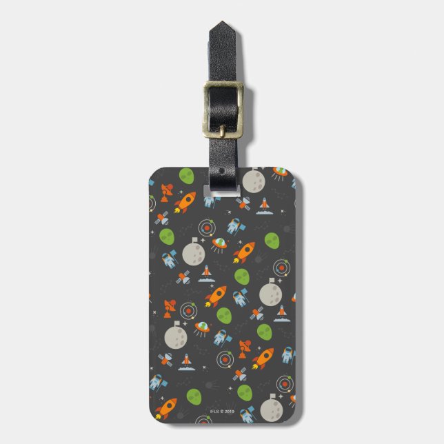 Space Pattern Luggage Tag (Front Vertical)