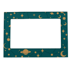 Space pattern magnetic photo frame
