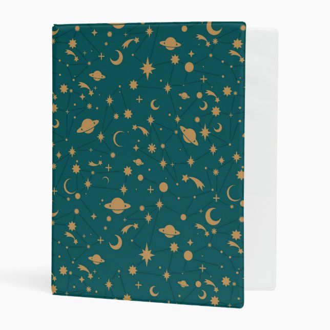 Space pattern mini binder (Front/Inside)