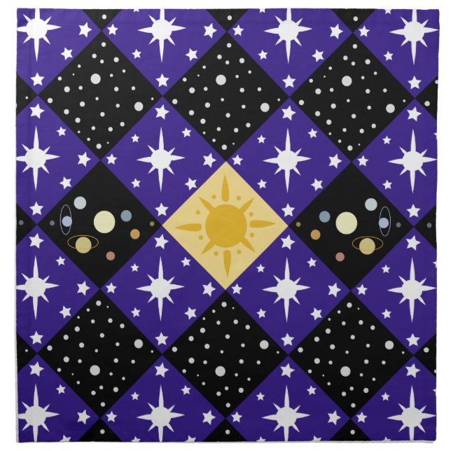 Space Pattern Napkin (Front)