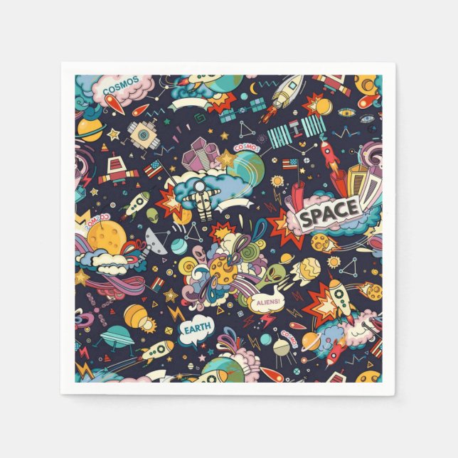 Space pattern napkins (Front)