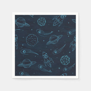 Space pattern napkins