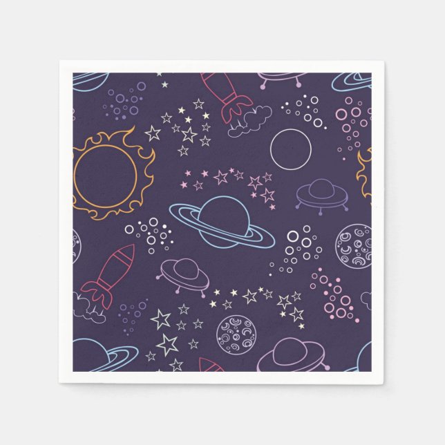 Space pattern napkins (Front)