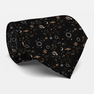 Space Pattern Neck Tie
