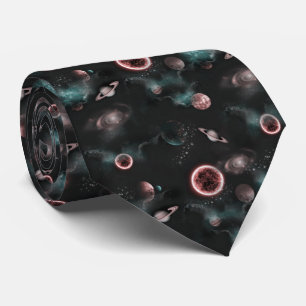 Space Pattern Neck Tie