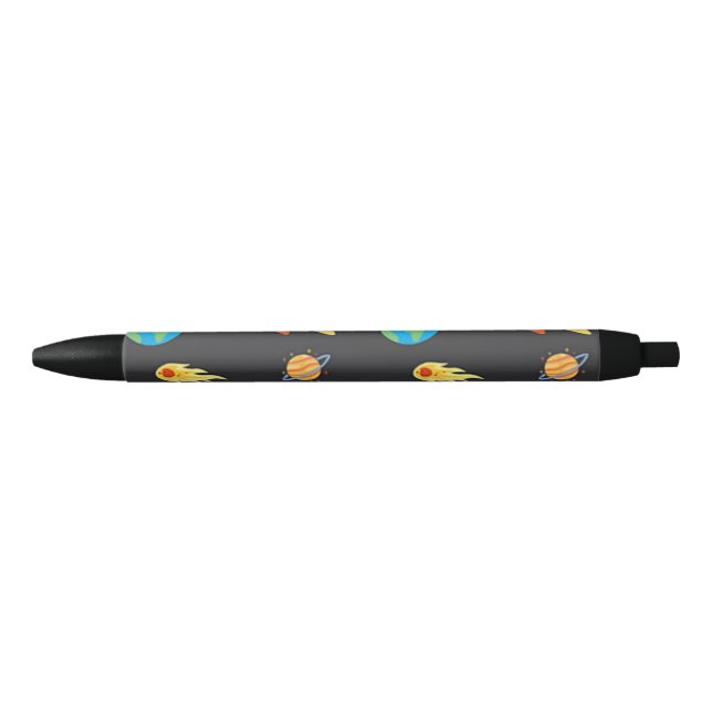 Space pattern on black pen (Front)