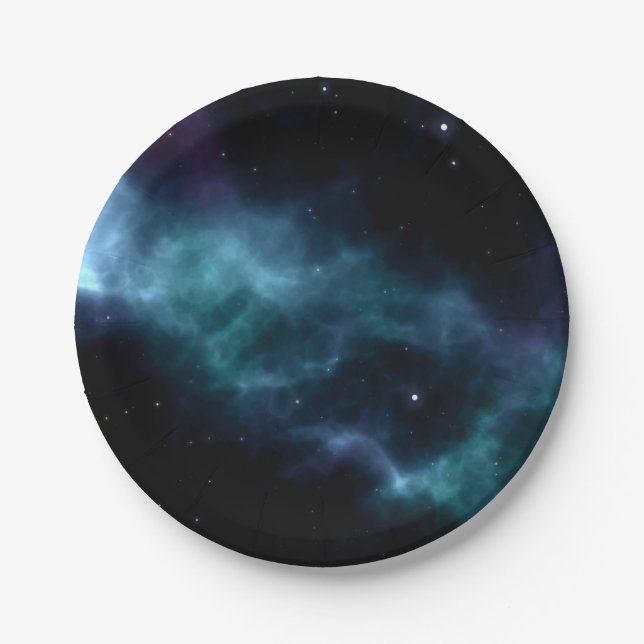 Space pattern paper plates (Front)