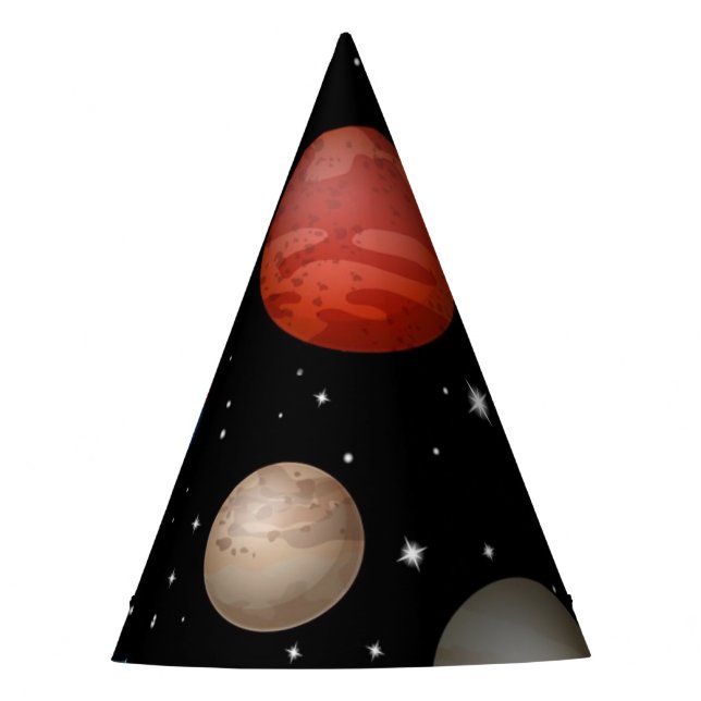 Space pattern party hat (Front)