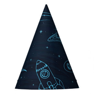 Space pattern party hat