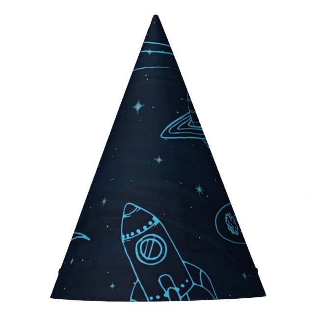 Space pattern party hat (Front)