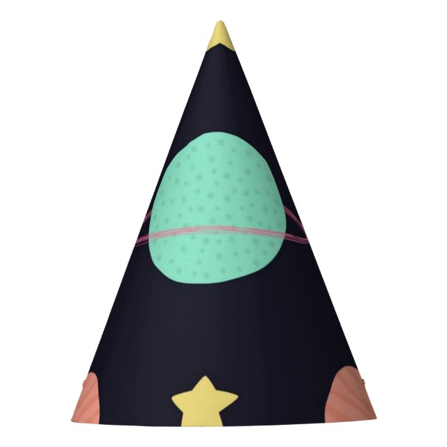 Space pattern party hat (Front)
